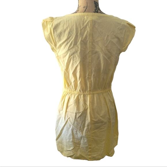 Small Levi's yellow dress ruffled pleats with tulip sleeves, excellent condition - Picture 3 of 5